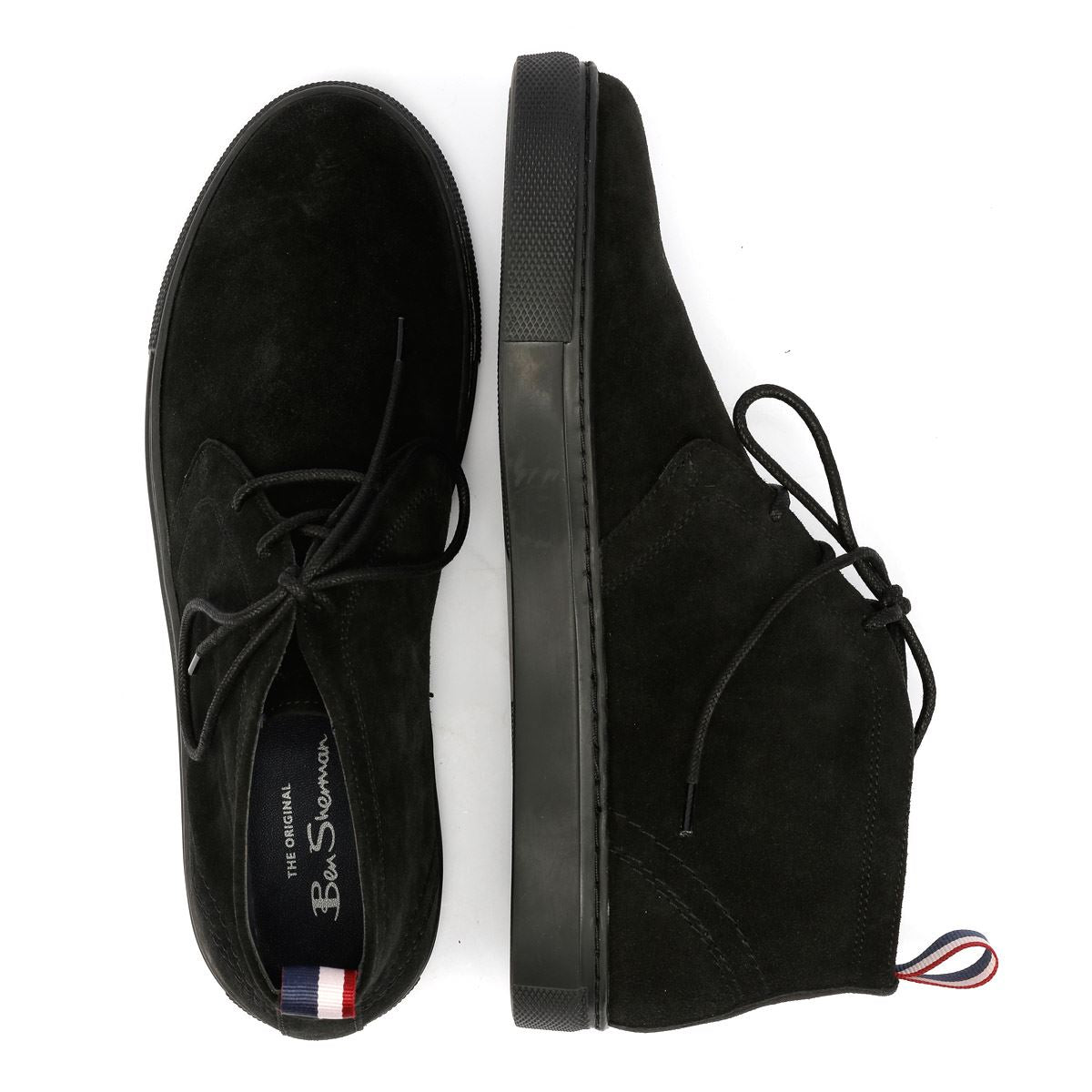 Ben Sherman Parka Herren Wildlederstiefel In Schwarz