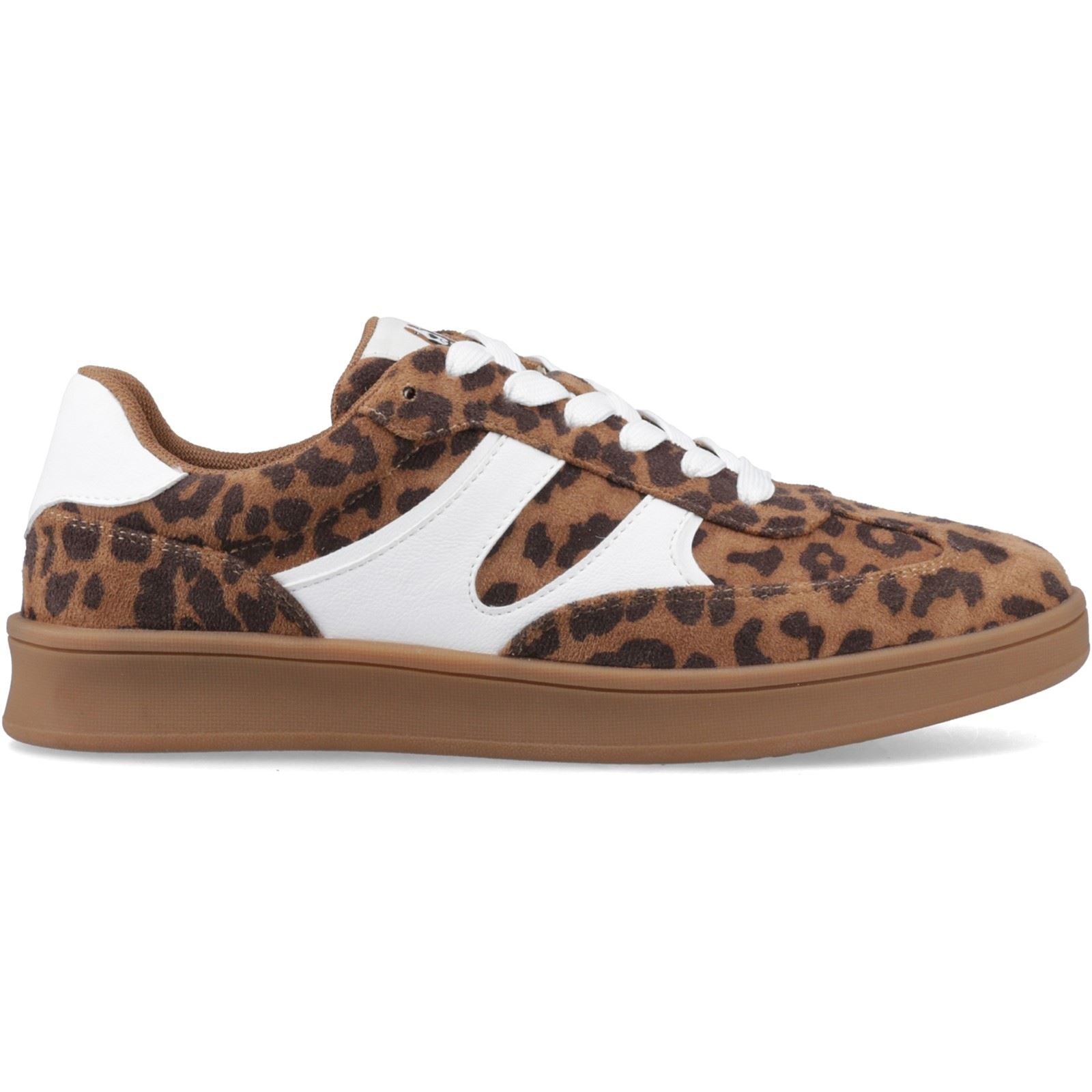 Hush Puppies Maura Textile Textil Frauen Leopard Sneaker