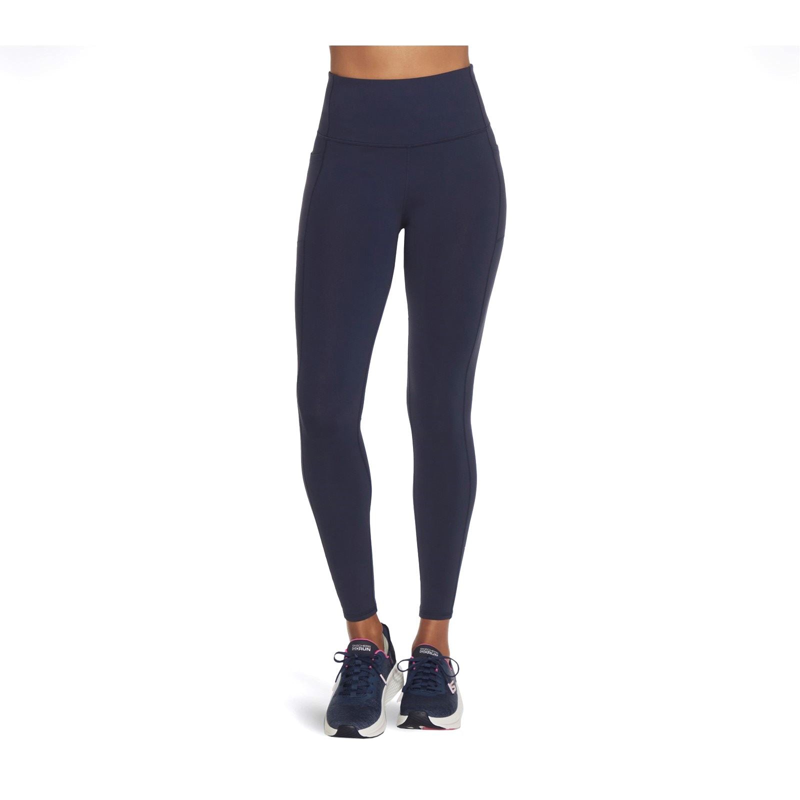Skechers Performance GOWALK Wear High Waisted Nylon Damen Blaue Sportleggings