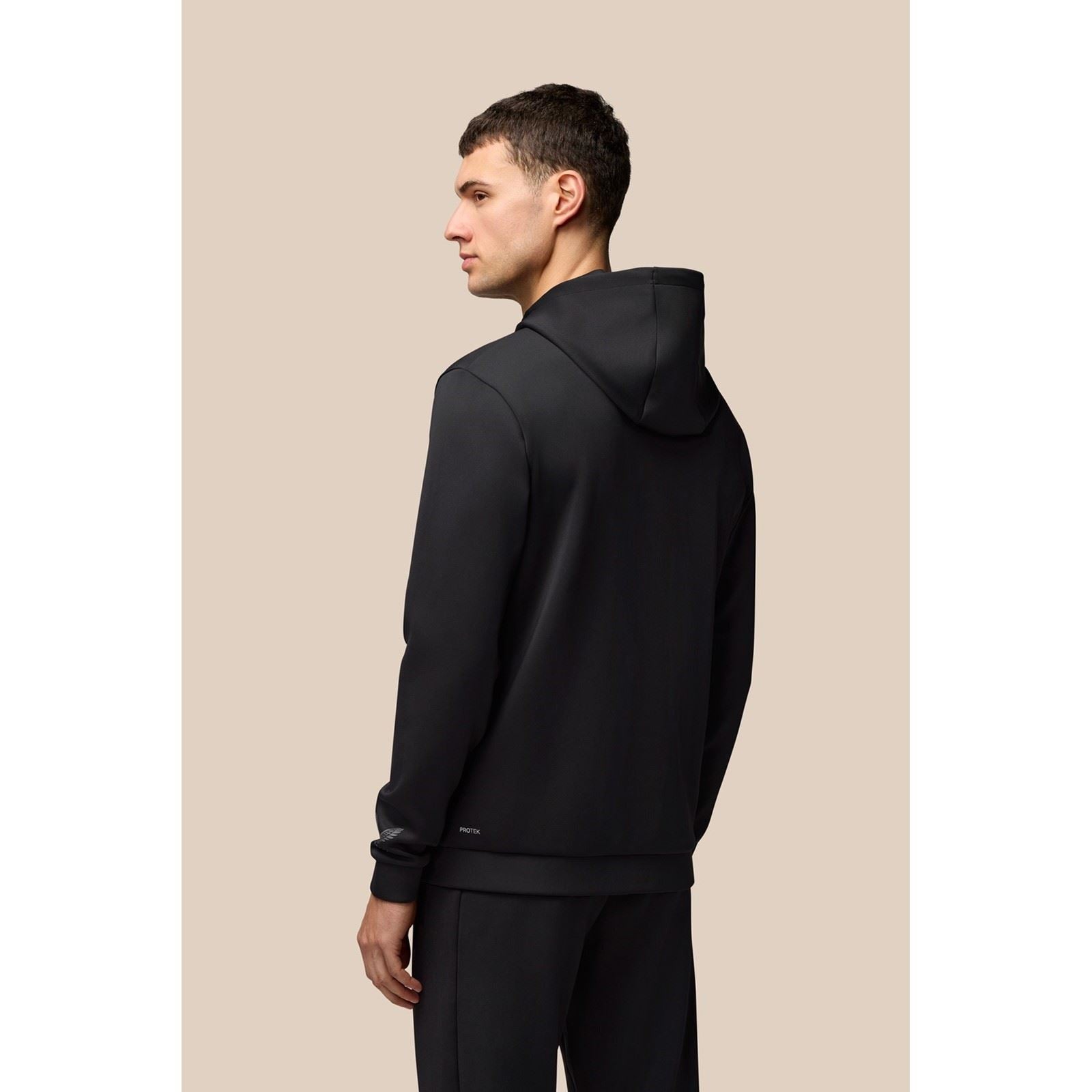 Castore Scuba Full Zip Through Hoody Polyester Herren Schwarz Kapuzenpullover