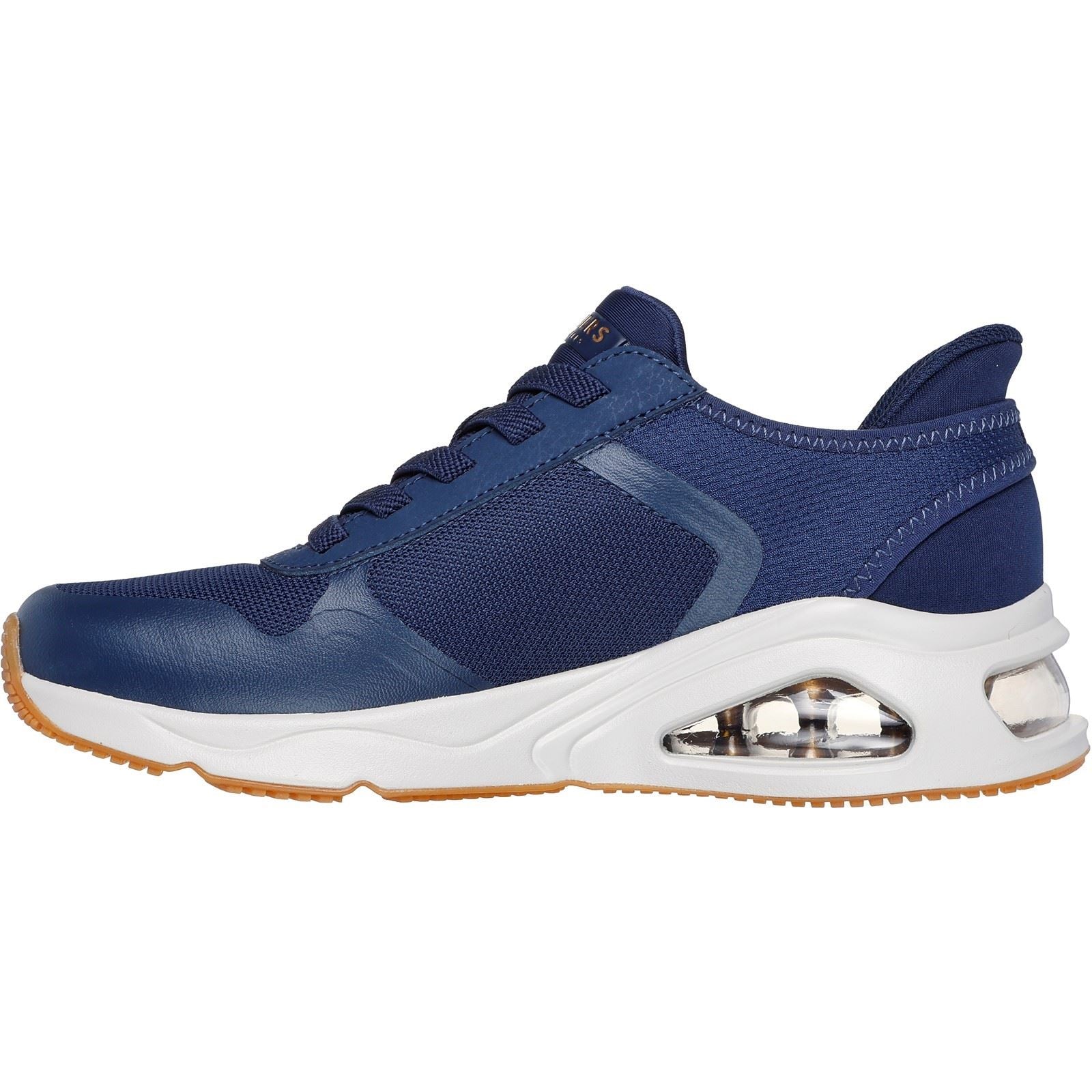 Skechers Tres-Air Uno Easy Steppers Textile Damen Navy Sneakers