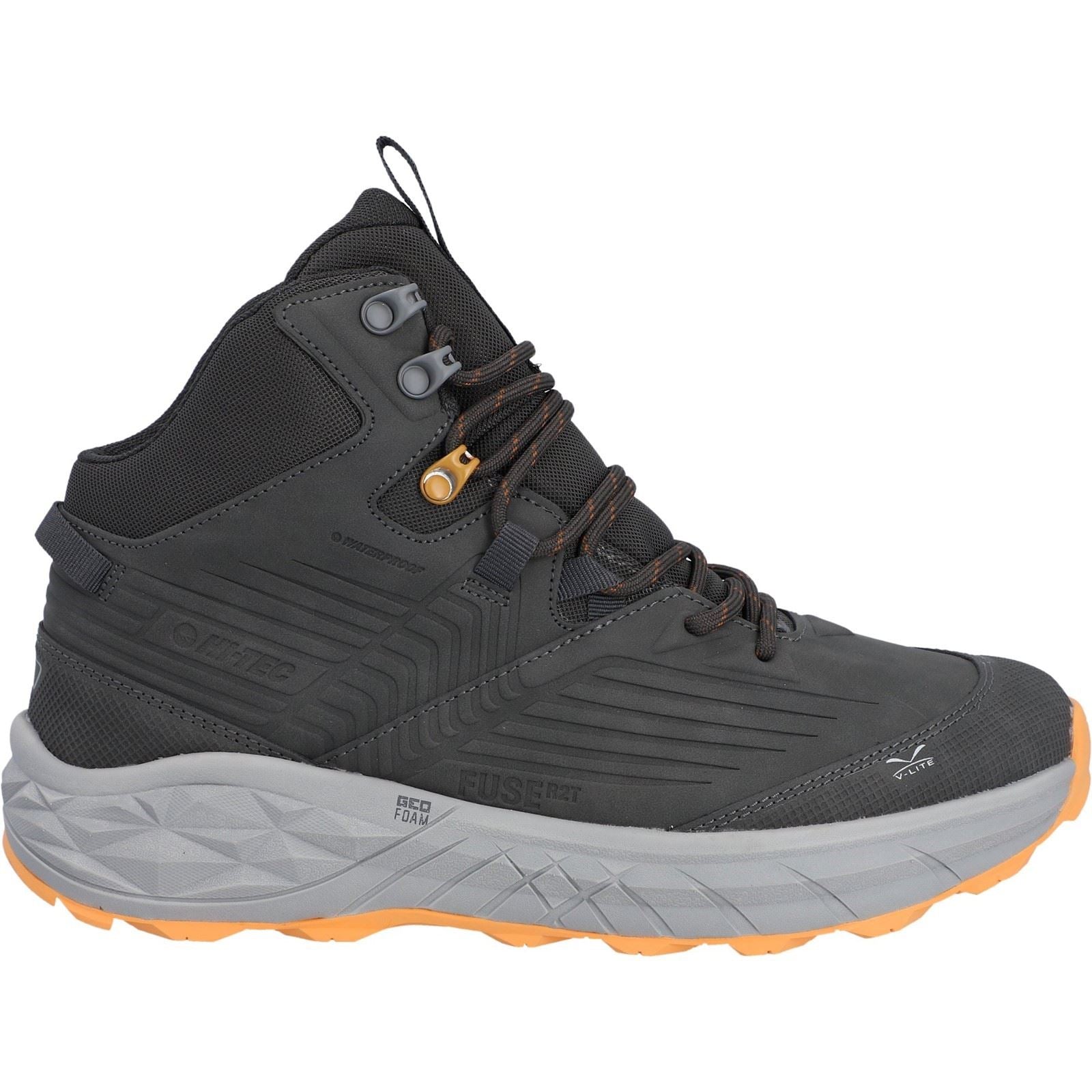 Hi-Tec Fuse Trek Mid Herren Wanderstiefel Aus Polyester In Schokoladenbraun/ Timberwolf