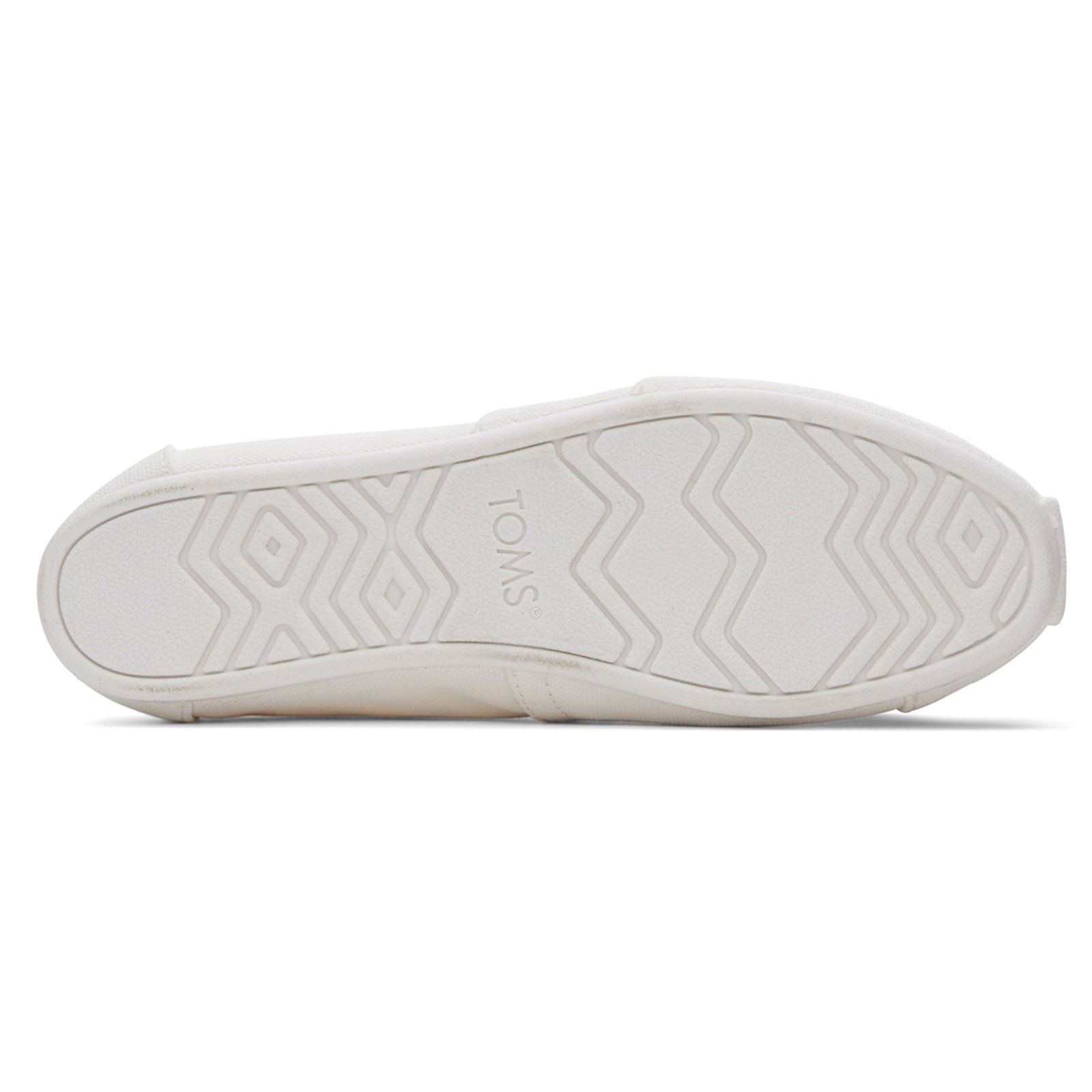 TOMS Alpargata 100% Baumwolle Damen Espadrilles In Weiß