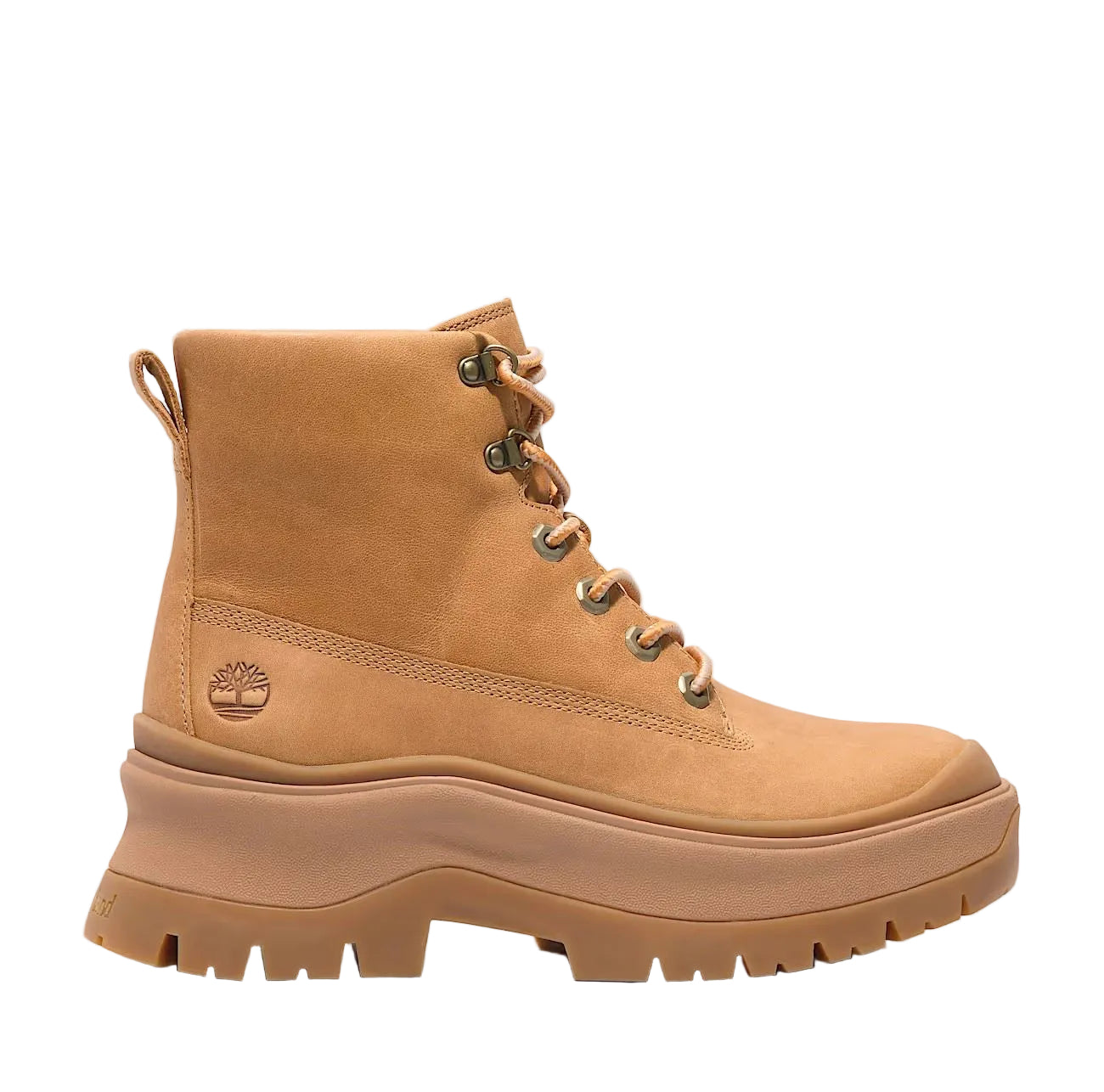 Timberland Roxie Lane Mid Lace Leder Damen Gelbe Stiefel