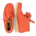 Clarks Originals Wallabee Wildleder Damen Stiefel In Orange