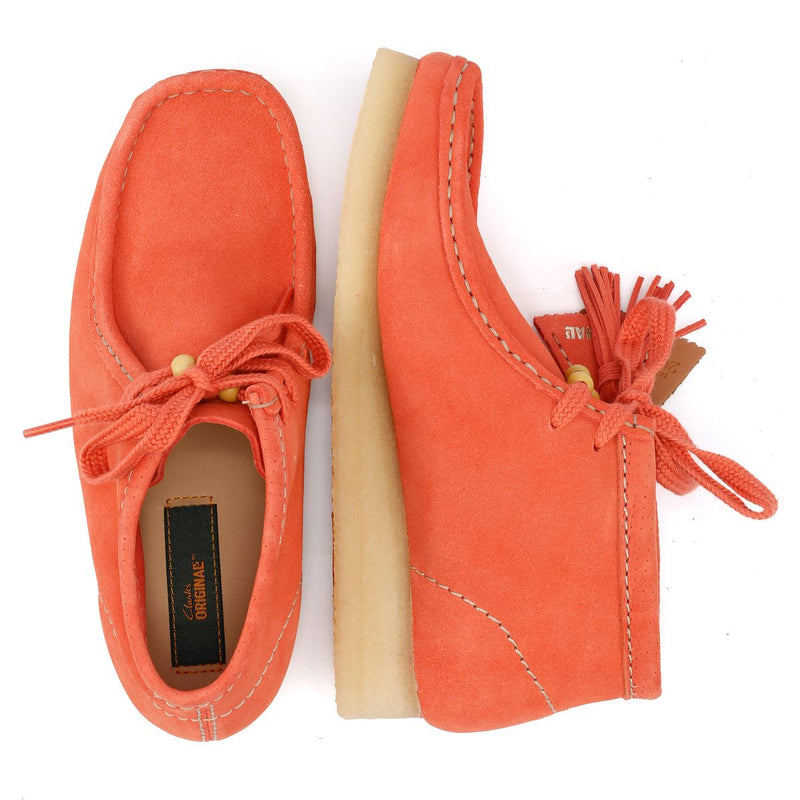 Clarks Originals Wallabee Wildleder Damen Stiefel In Orange