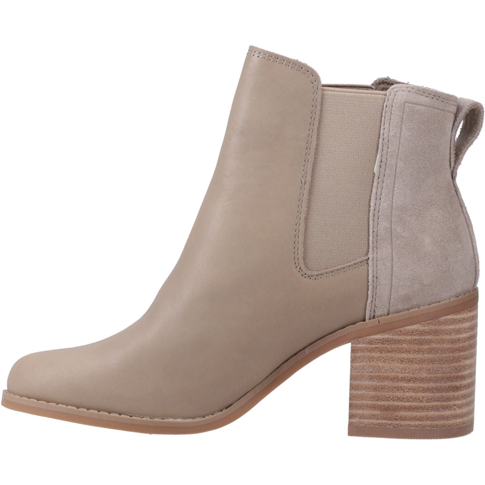 TOMS Evelyn Leder Damen Naturstiefel