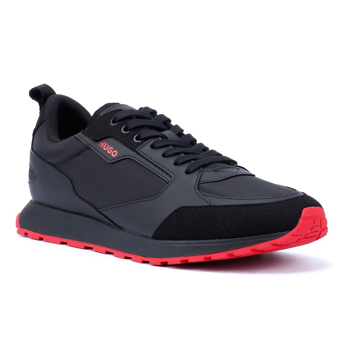 Hugo Icelin Runn Herren Schwarze Turnschuhe
