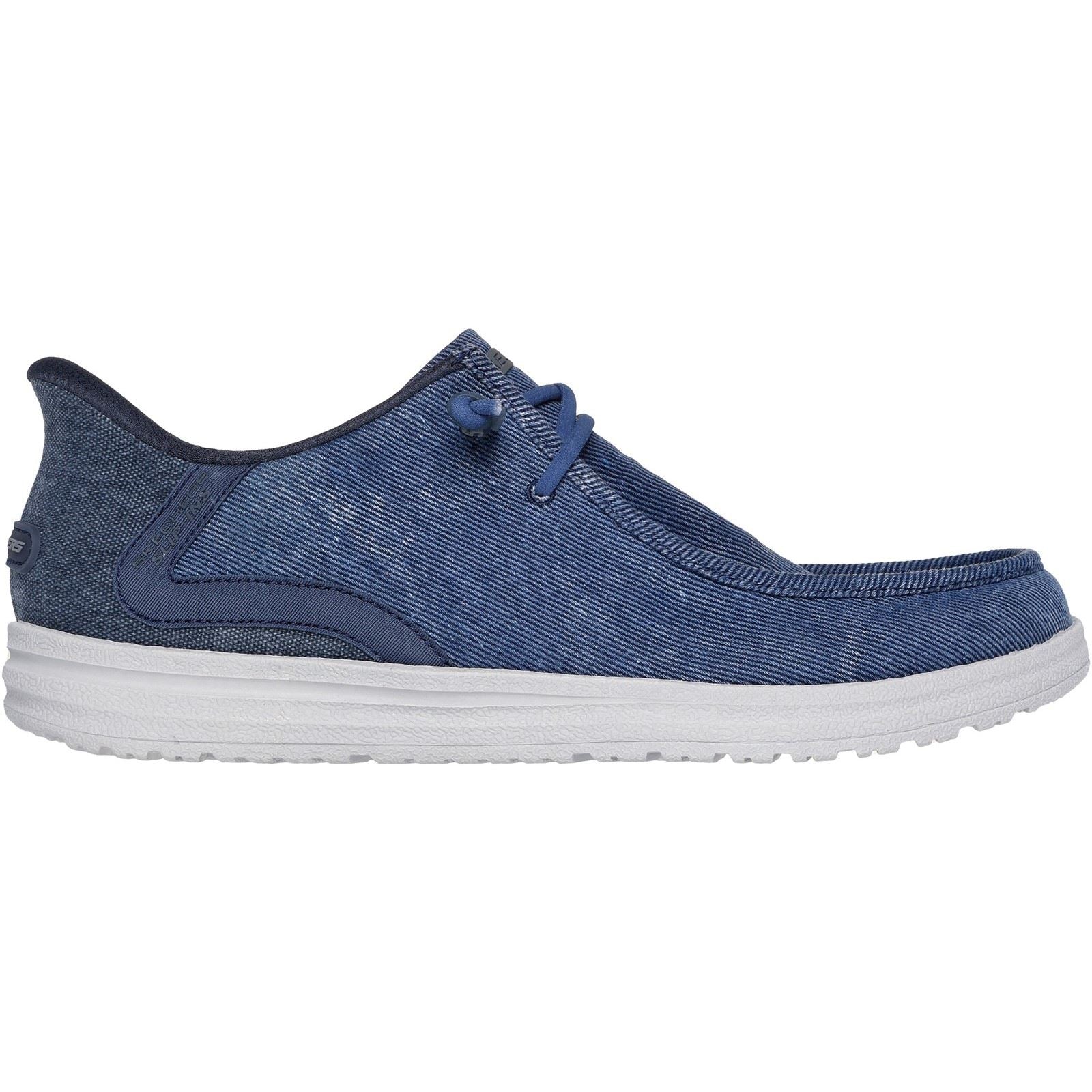 Skechers Melson Coronado Herren Mokassins Aus Denimstoff