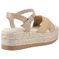 Hush Puppies Jemma Espadrille Damen Sandalen Aus Polyurethan In Tan