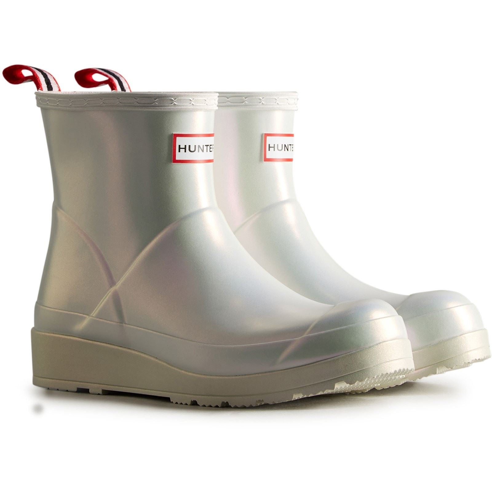Hunter Nebula Play Damen Gummistiefel In Silber