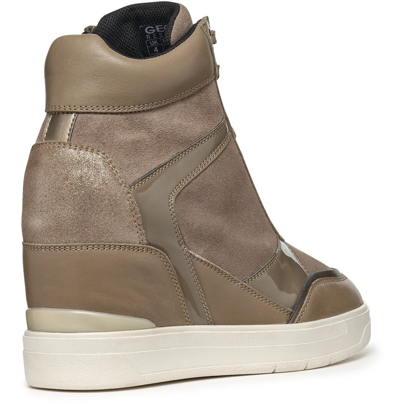 Geox D Maurica Damen Dunkelbraune Sneakers