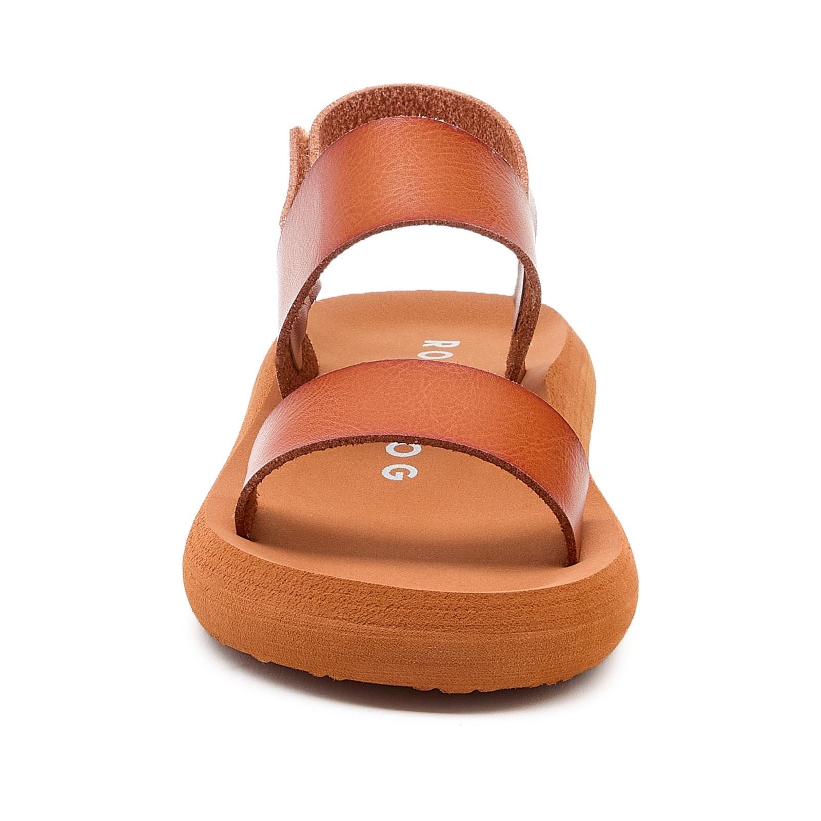 Rocket Dog Sunshine Damen Sandalen In Cognac Aus Textil