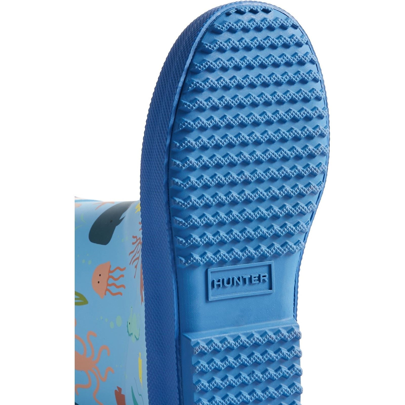 Hunter Kids First Classic Ocean Print Boot Gummi Unisex Kinder Amplifying Blau/Libelle Blau Gummistiefel