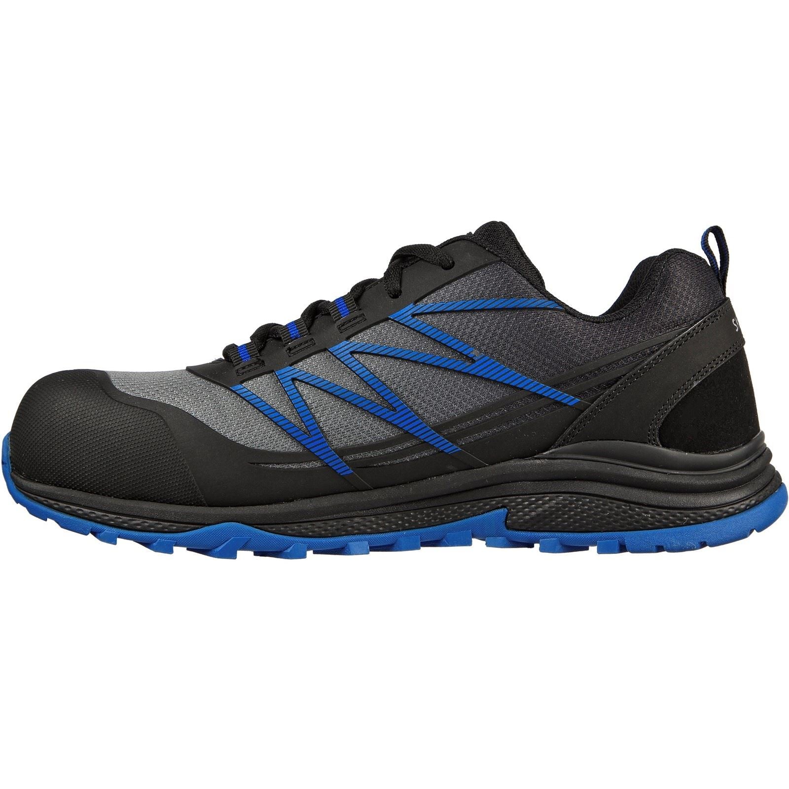 Skechers Workwear Puxal Textil Herren Sicherheitssneaker Schwarz/Blau
