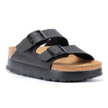 Birkenstock Arizona Flex Platform Damen-Sandalen In Schwarz