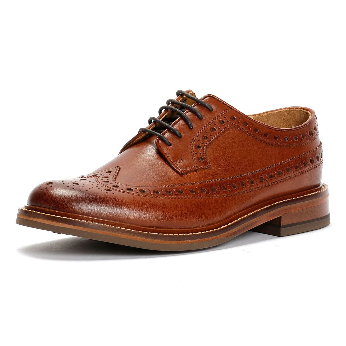 Chapman & Moore Longwing Brogue Country Herren Leder Braune Schnürschuhe