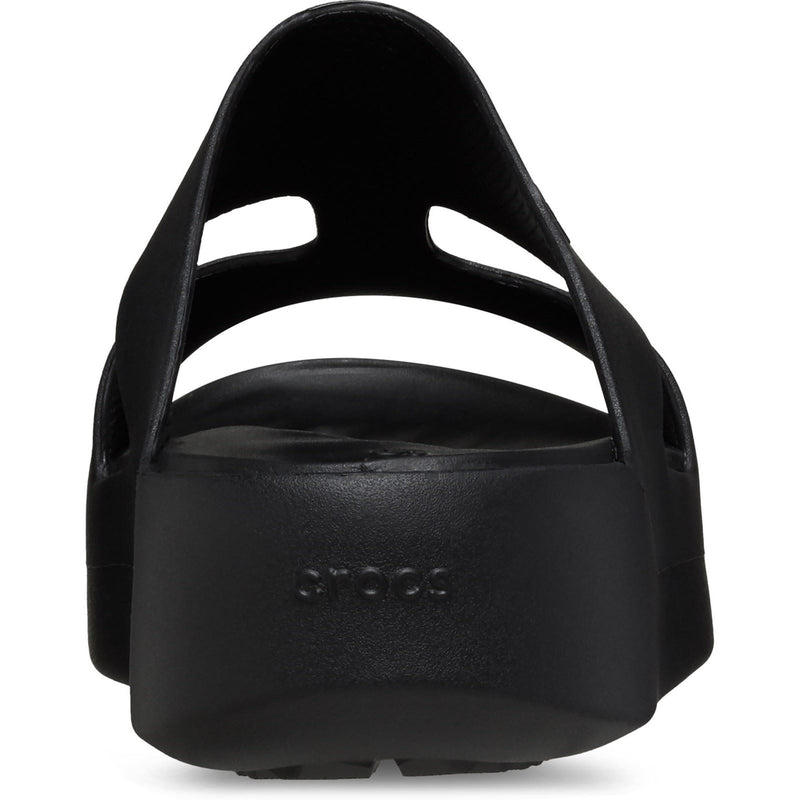 Crocs Getaway Platform H-Strap Thermoplastische Damen Pantoletten In Schwarz