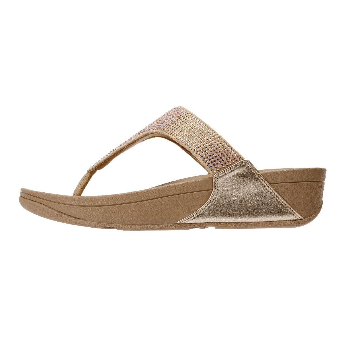 FitFlop Lulu Crystal Damen Beige Sandalen