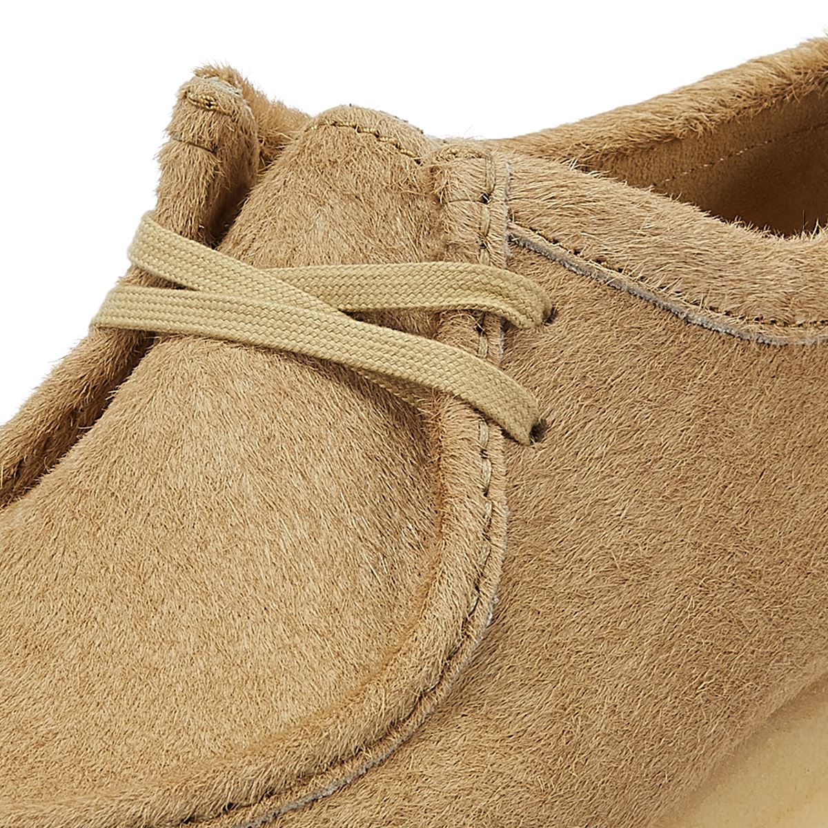 Clarks Originals Wallabee Haar Auf Herren-Ahorn-Schnürschuhen