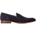 Base London Bruno Herren Mokassins Aus Leder In Marineblau