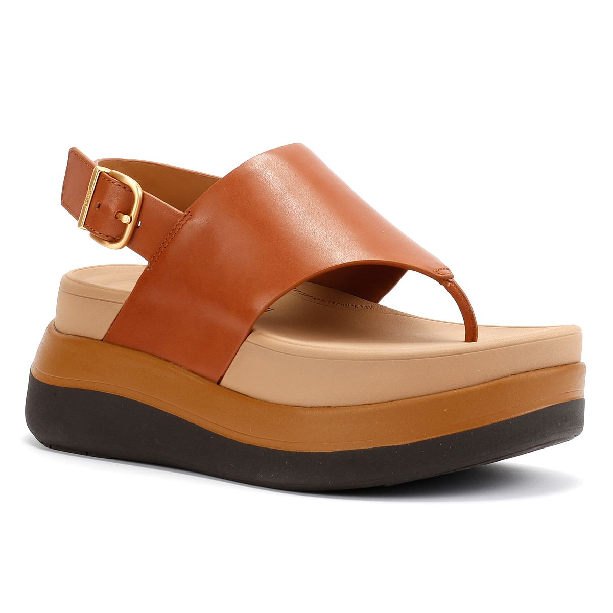 FitFlop F-Mode Damen Sandalen Aus Braunem Leder