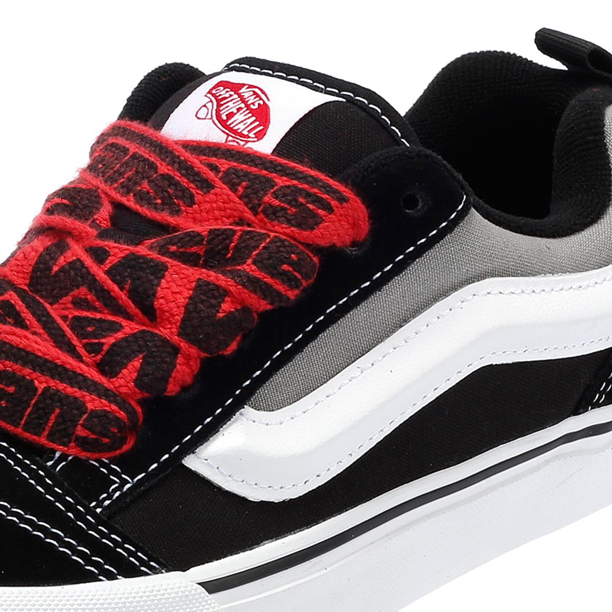 Vans Knu Skool Schwarze Farbe/Graue Wildleder-Sneakers