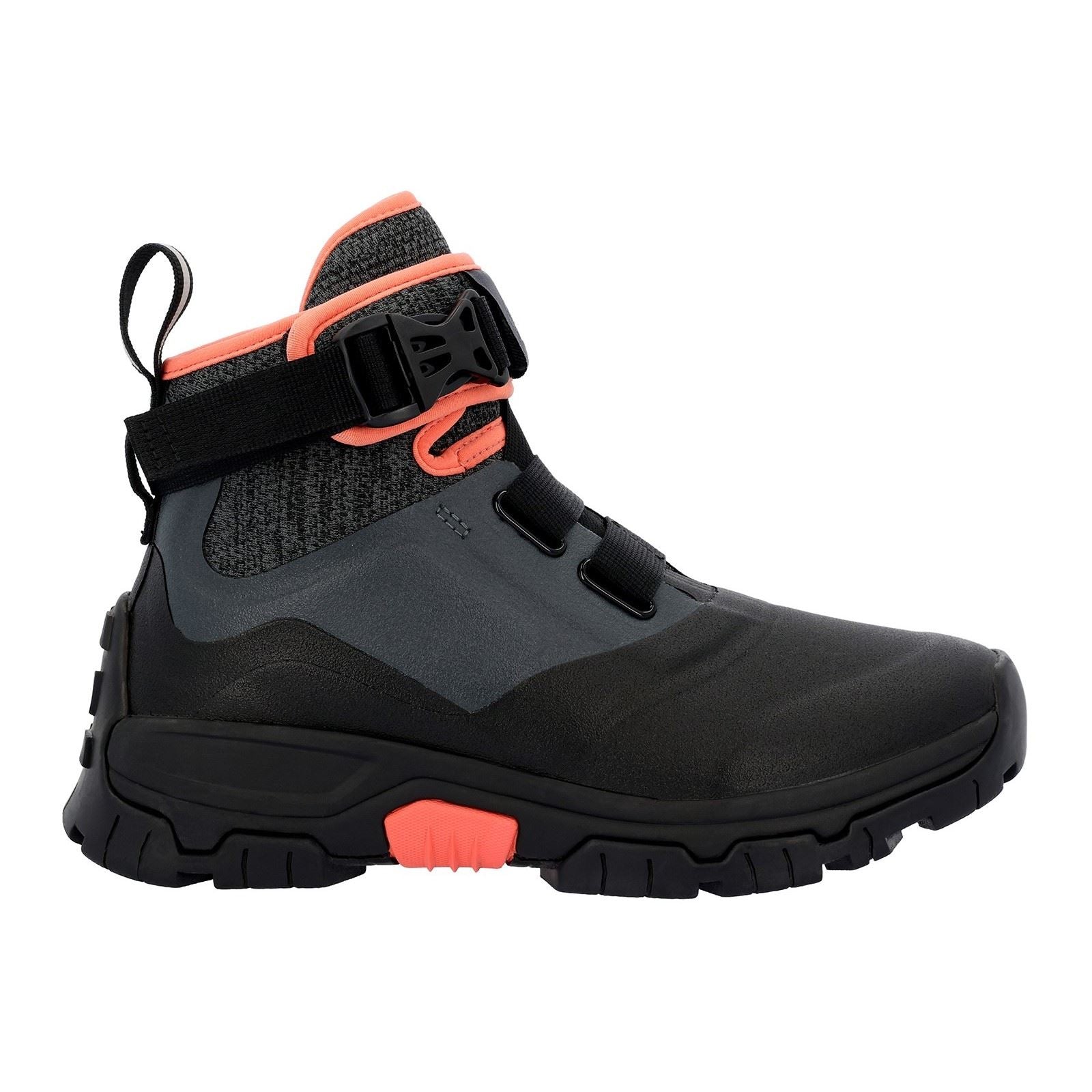 Muck Boots Apex Pac Gummischwarze/Dunkle Schatten-Gummistiefel