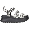 HEYDUDE Delray Buckle Animal Damen Sandalen Aus Synthetik In Schwarz/Weiß