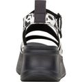 HEYDUDE Delray Buckle Animal Damen Sandalen Aus Synthetik In Schwarz/Weiß