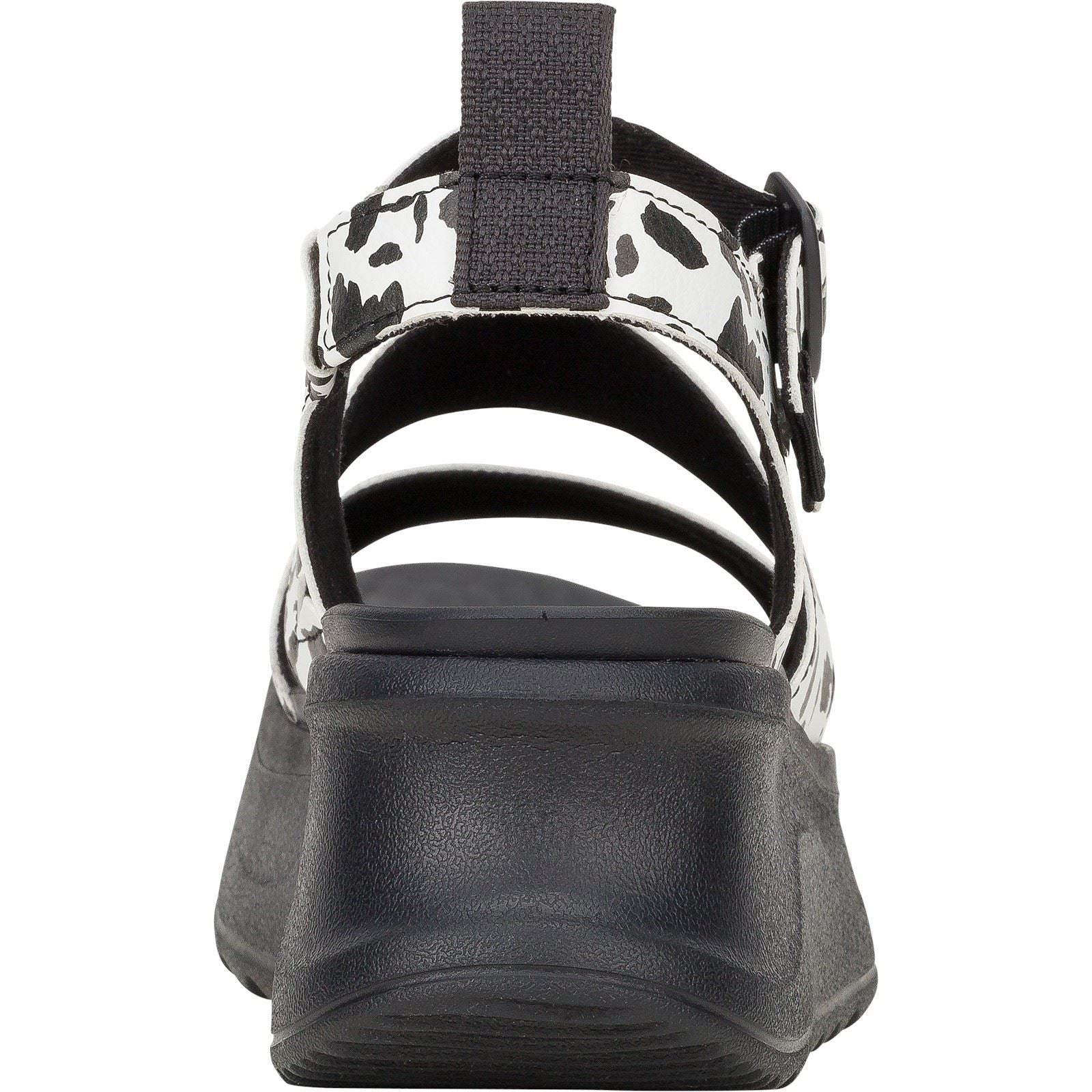 HEYDUDE Delray Buckle Animal Damen Sandalen Aus Synthetik In Schwarz/Weiß
