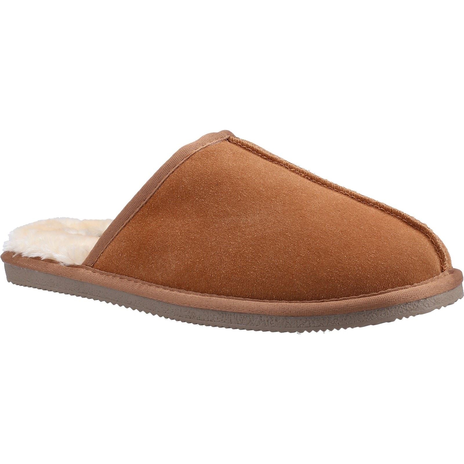 Hush Puppies Coady Wildleder-Hausschuhe Für Herren In Beigefarben