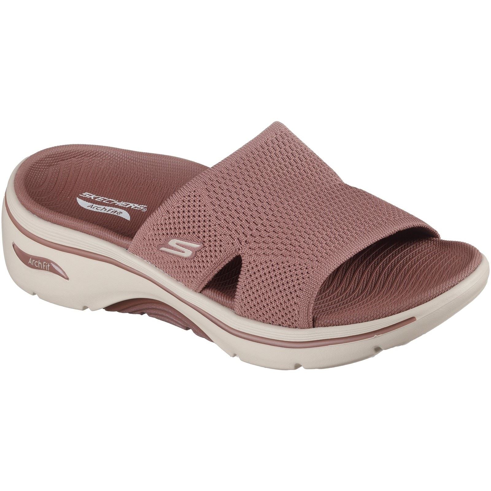 Skechers Go Walk Arch Fit 2.0 Textile Damen Sandalen In Braun