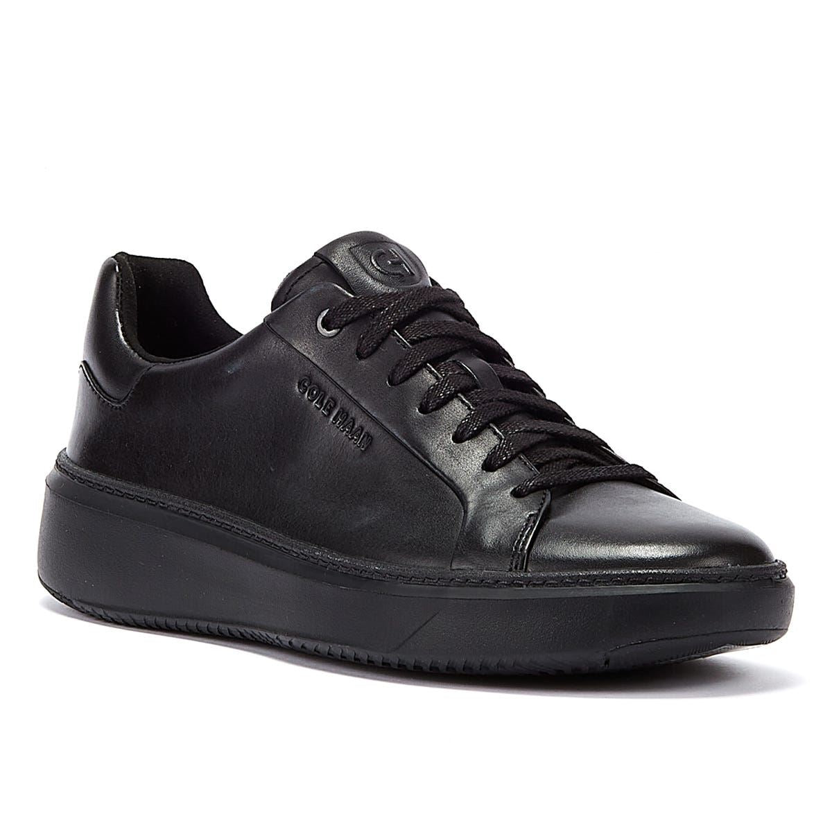 Cole Haan Grandprø Topspin Leder Herren Schwarze Sneakers
