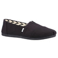 TOMS Alpargata 100% Baumwolle Damen-Schwarze Farbespadrilles