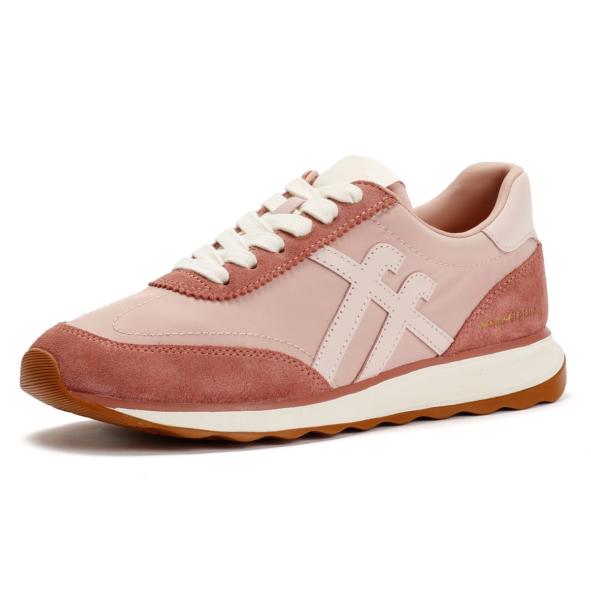 FitFlop X Pantone Retro-Q Wildleder Damen Pink Sneakers