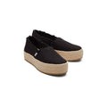 TOMS Valencia 100% Baumwolle Damen-Schwarze Farbespadrilles