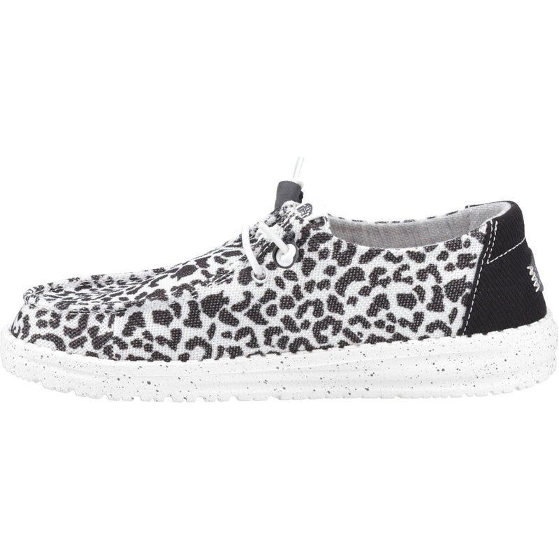 HEYDUDE Wendy Leopard Damen Schwarz/Graue Loafer