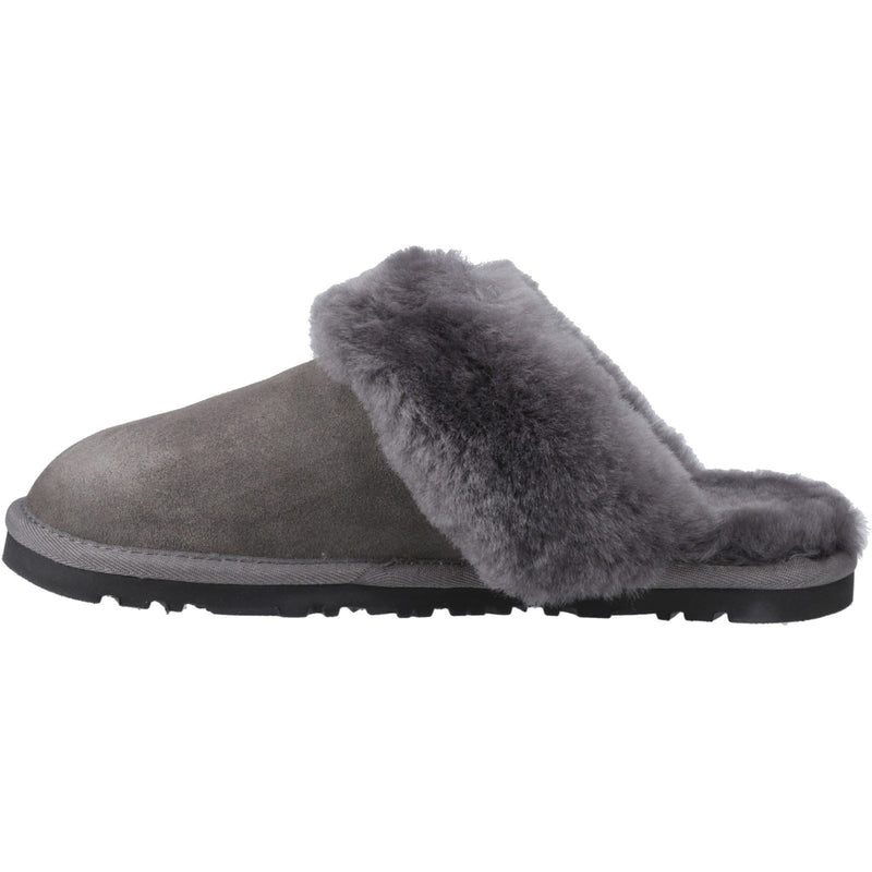 Hush Puppies Samantha Damen Hausschuhe aus Wildleder in Grau