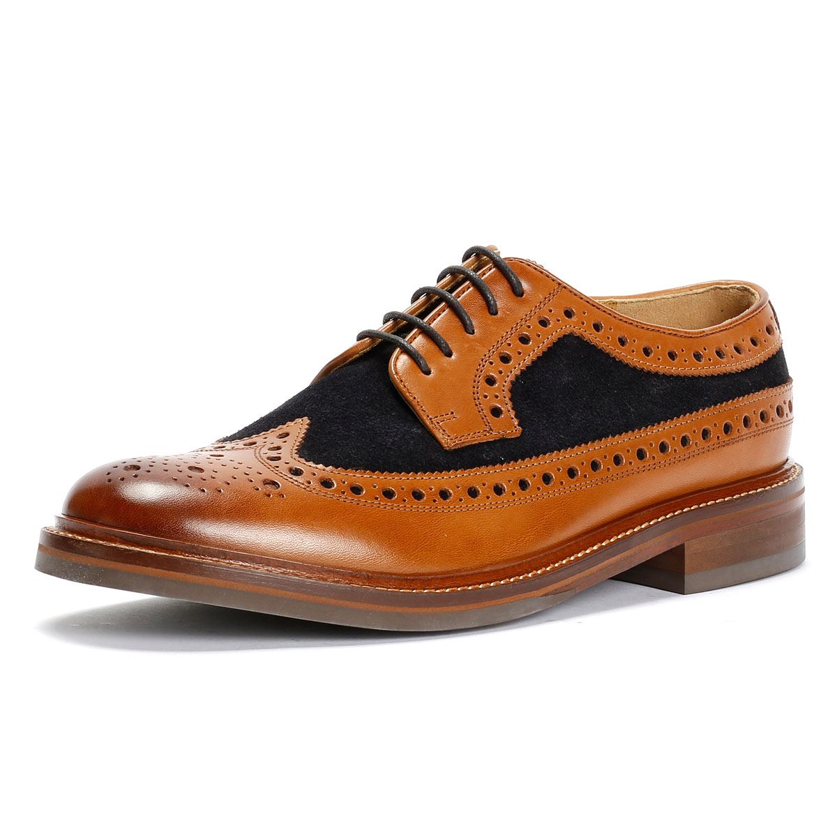 Chapman & Moore Longwing Brogue Herren Leder Braune Schnürschuhe