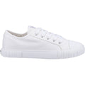 Hush Puppies Brooke Stoff Damen Weiße Turnschuhe