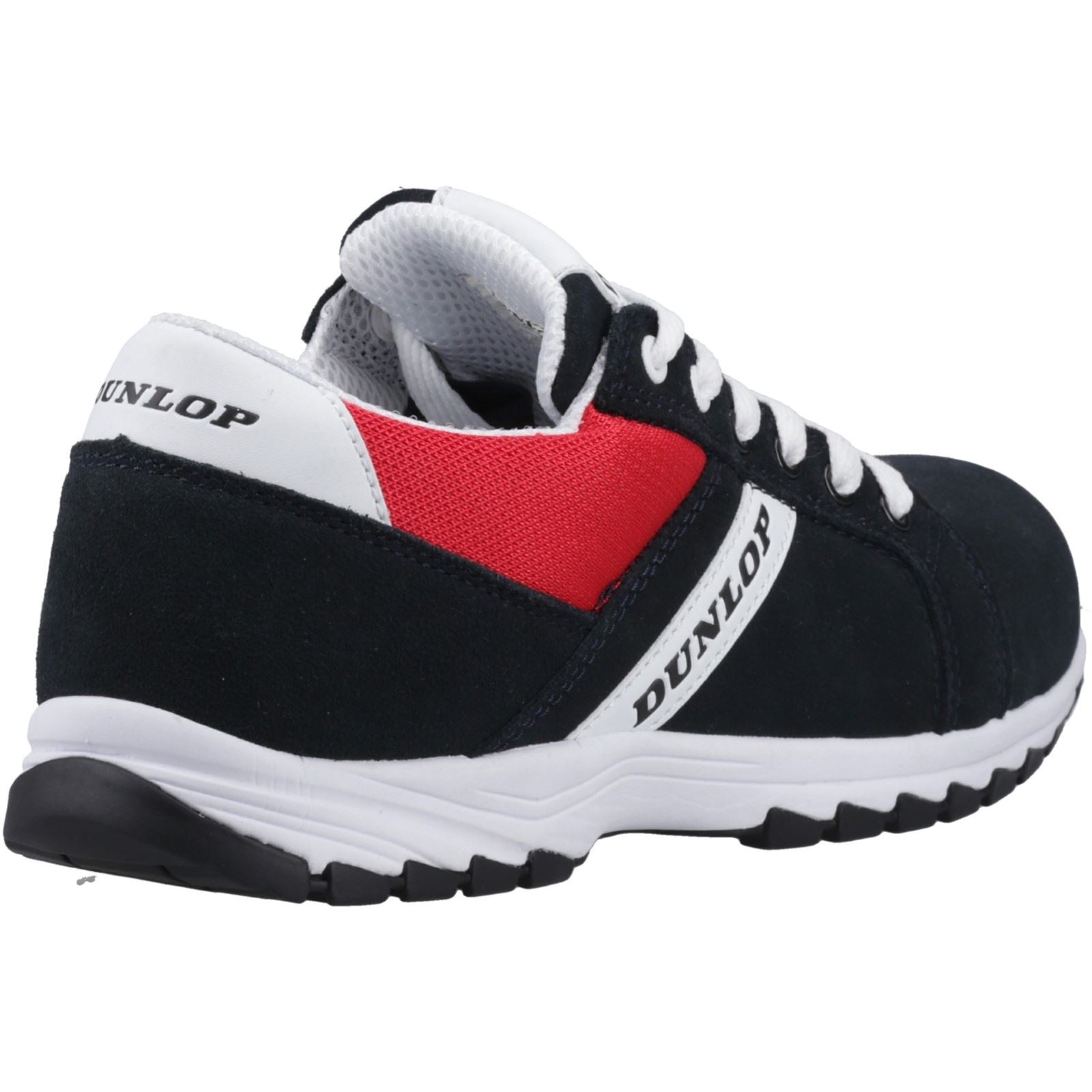 Dunlop Street Response Wildleder Herren Sicherheitssneaker In Dunkelblau/Rot/Weiß