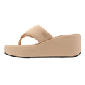 FitFlop Platfforms Wedge Damen Beige Sandalen