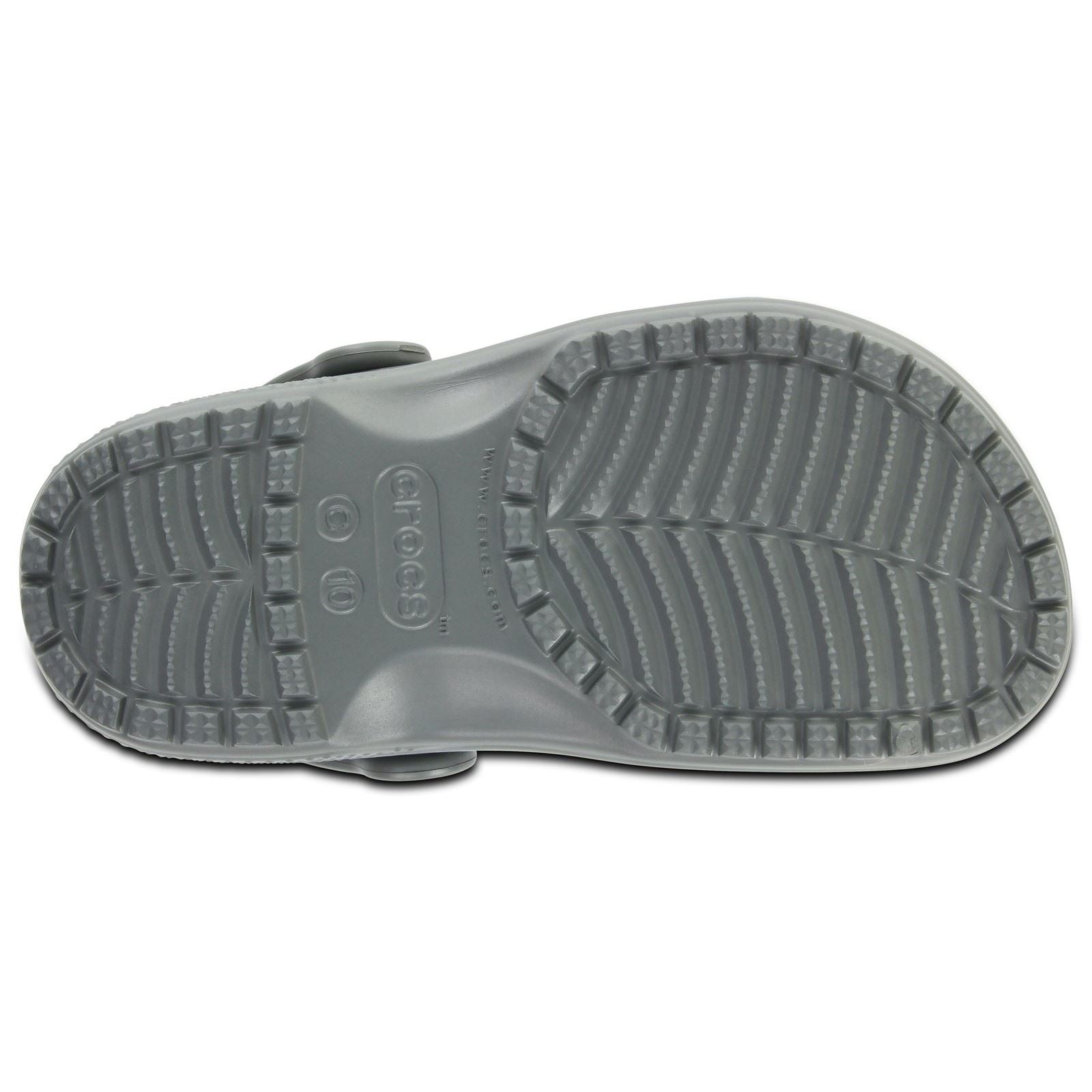 Crocs Toddler Classic Croslite Gummi Schiefergrau Slipper