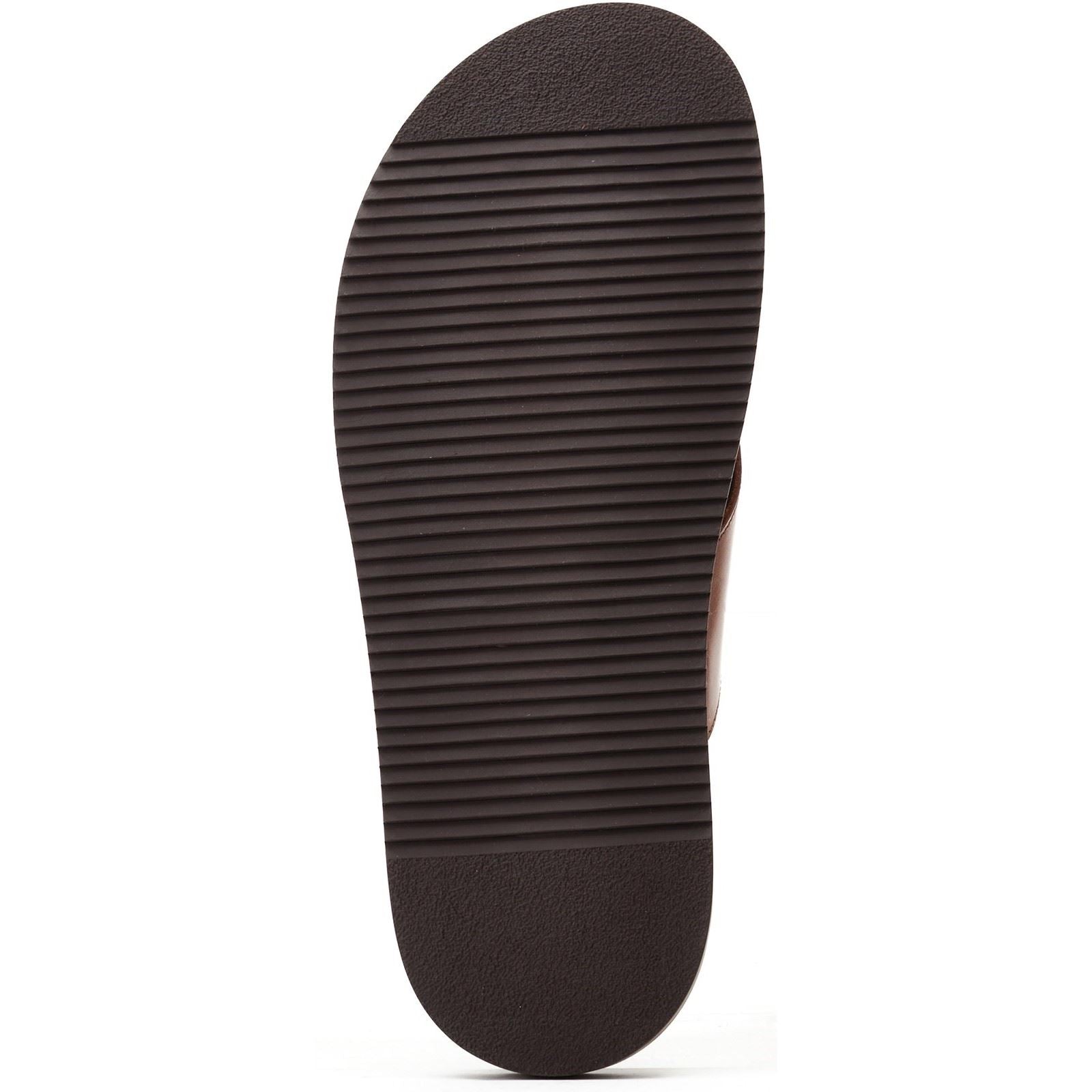 Base London Astro Leder Herren Sandalen In Verbranntem Tan