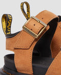 Dr. Martens Blaire Tumbled Nubuck Nubuk Damen Braun Sandalen