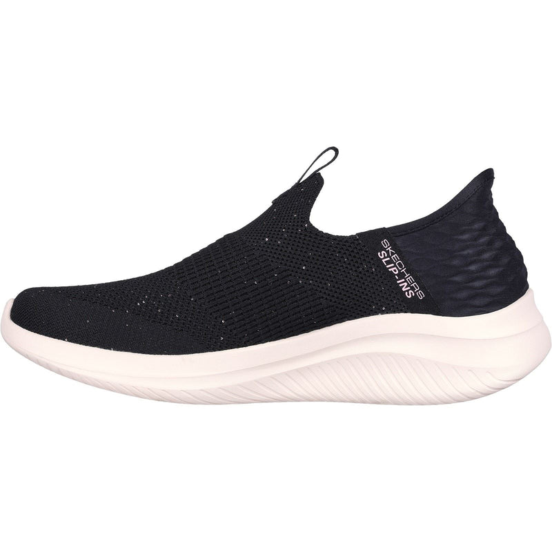 Skechers Ultra Flex 3.0 Textile Damen Sneaker In Schwarz/Roségold