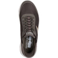 Skechers GO WALK Flex Hands Up Textile Herren Braune Sneakers