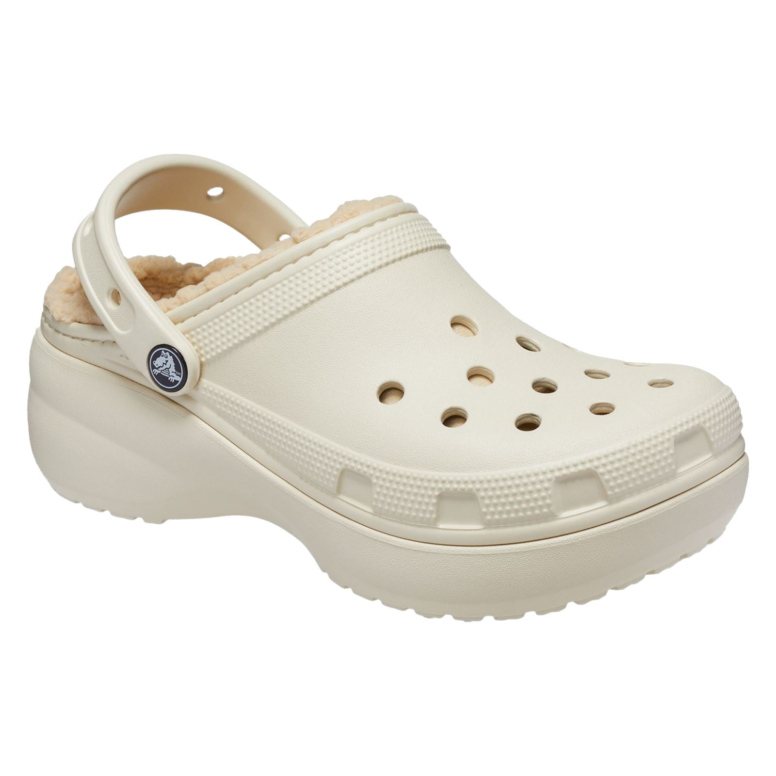 Crocs Classic Platform Lined Thermoplastische Damen Knochenclogs