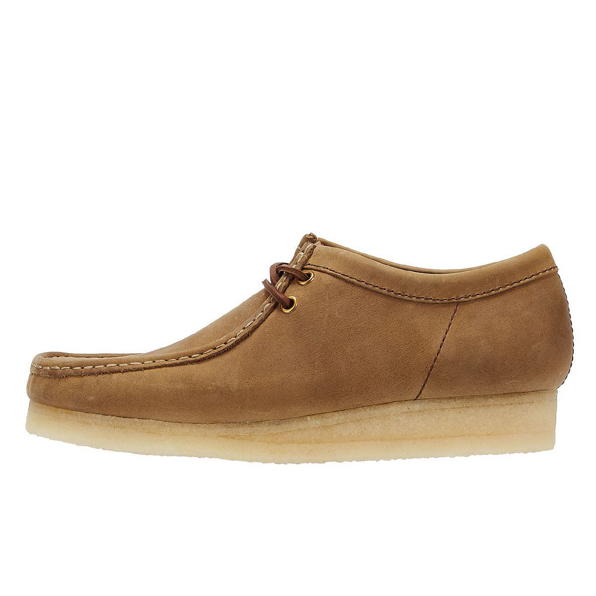 Clarks Originals Wallabee Herren Braune Lederschnürschuhe